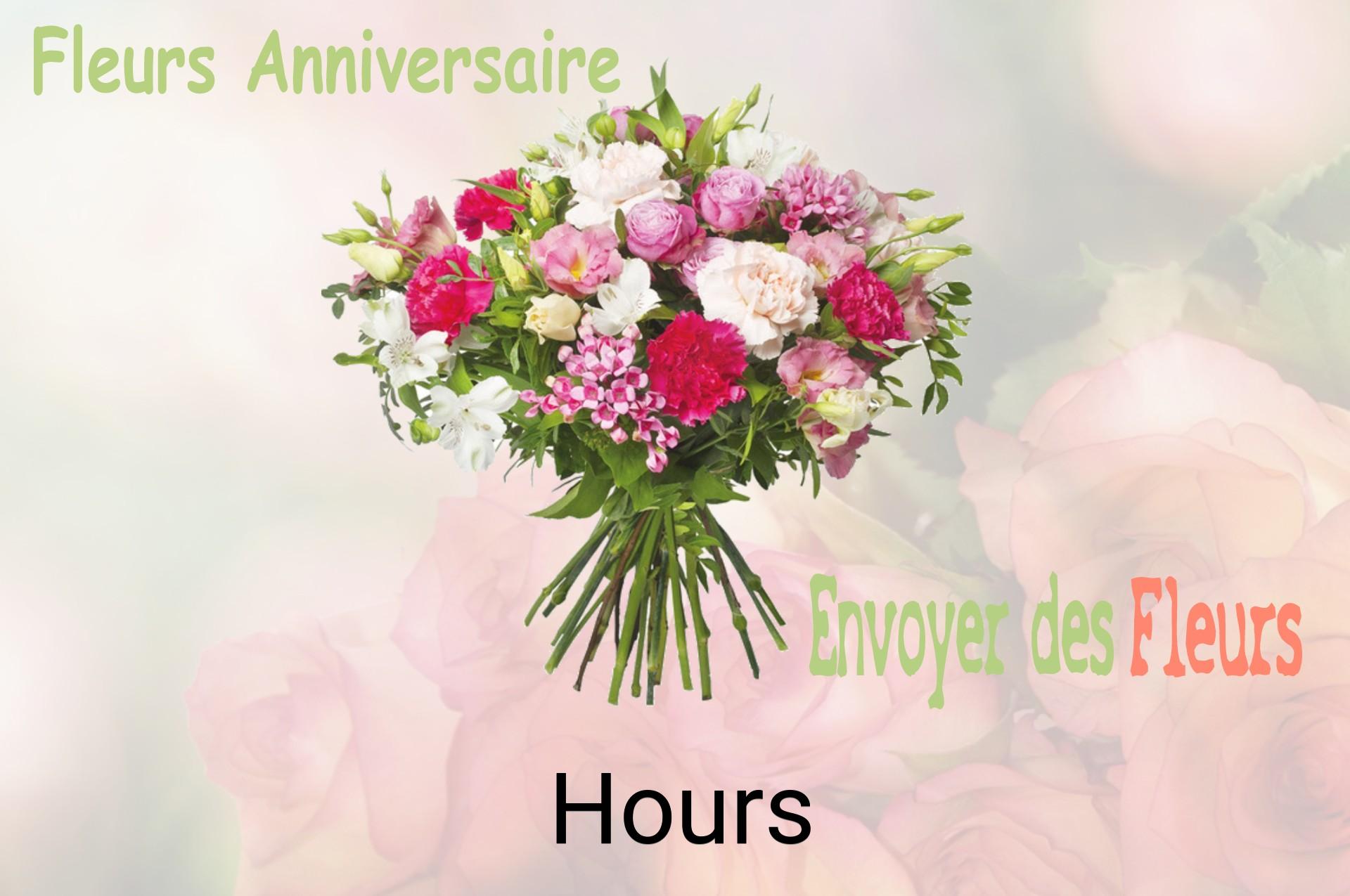 Bouquet de fleurs d’anniversaire livré à Hours
